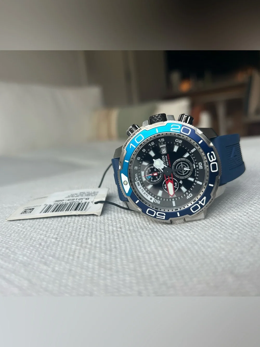 Citizen Promaster Aqualand Dive Chronograph with Extra Blue Strap